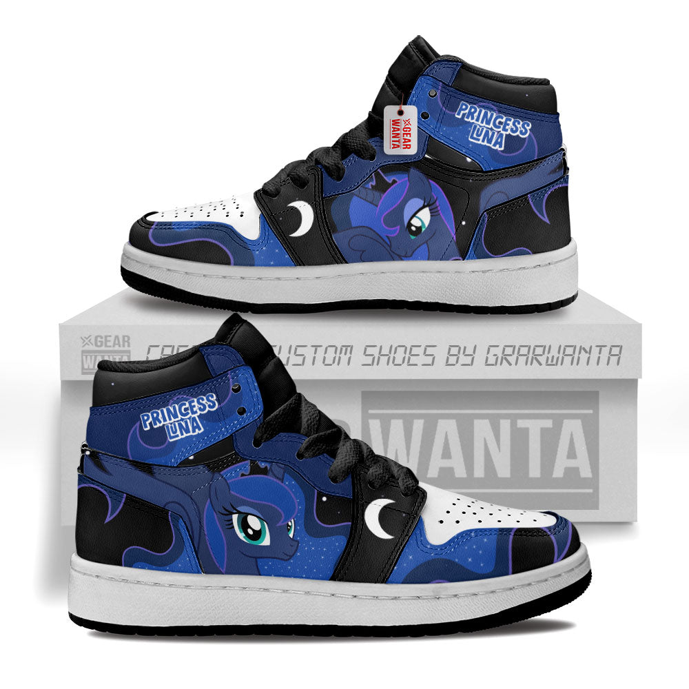 Princess Luna Kid J1s Sneakers Personalized Cartoon Collection - Gearwanta.com
