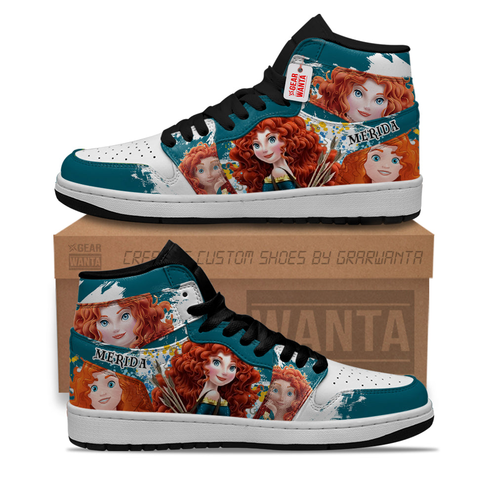 Princess Merida J1 Shoes Custom For Fans- gearwanta.com