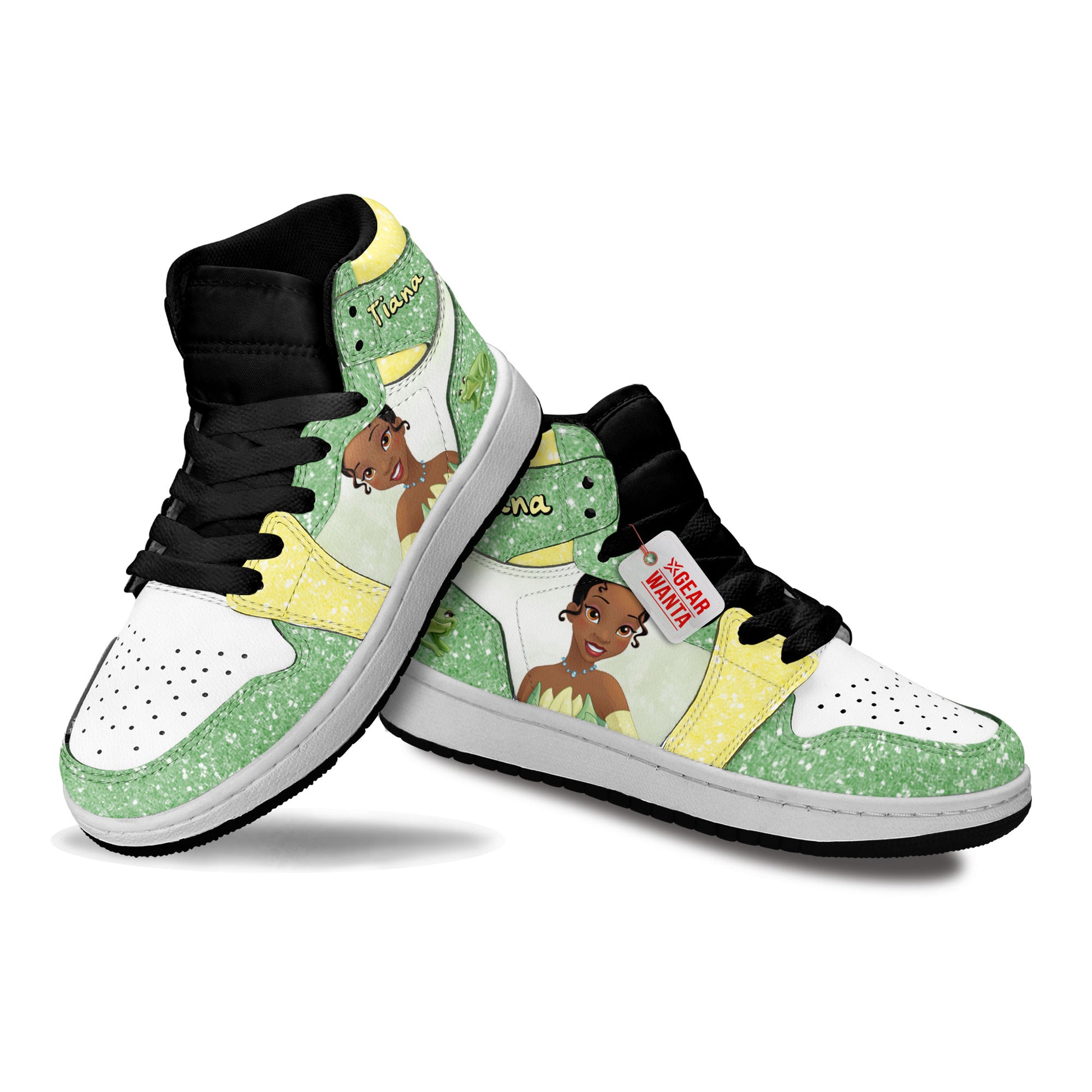 Princess Tiana Personalized Kid J1s Sneakers Collection - Gearwanta.com