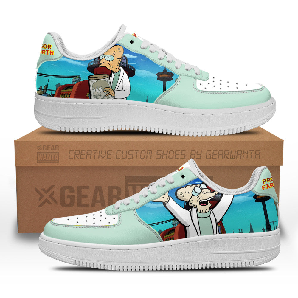 Professor Farnsworth Futurama Custom Air Sneakers QD12-Gear Wanta