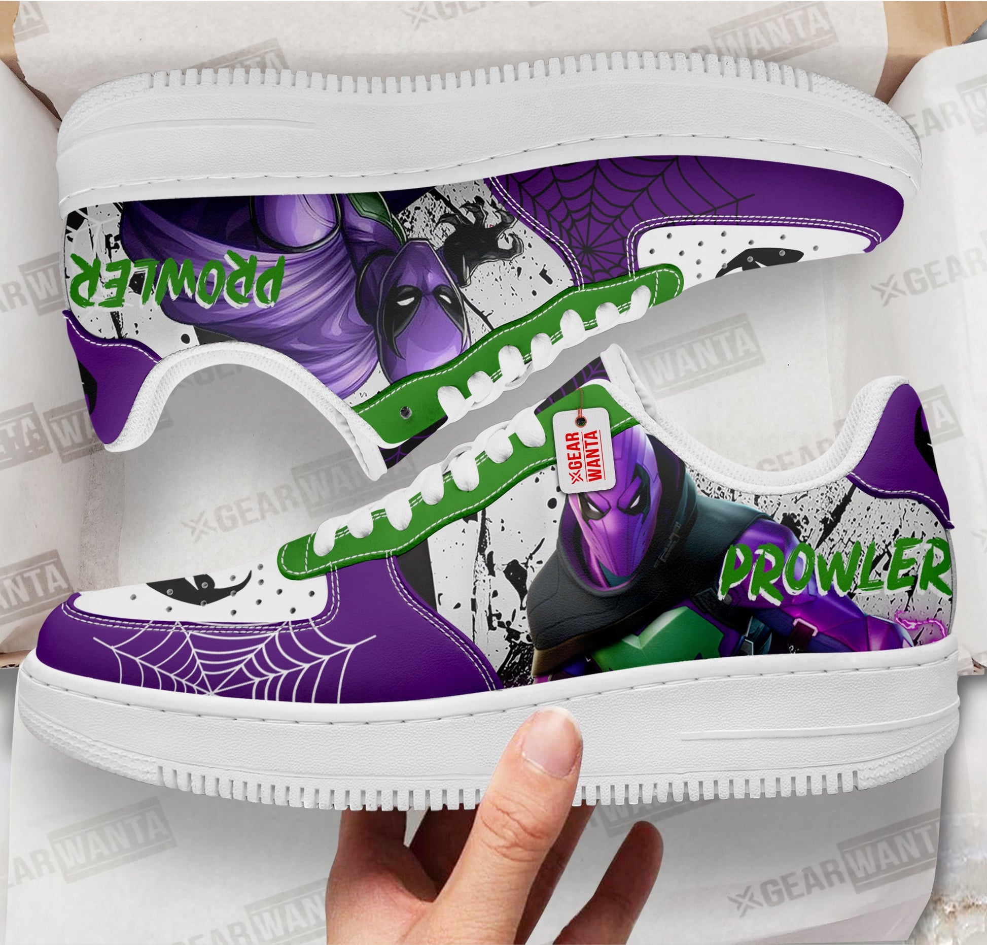 Prowler Spider-Verse Custom Air Sneakers PT18-Gear Wanta