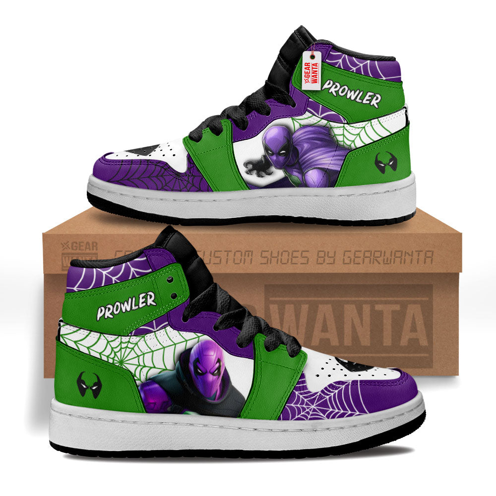 Prowler Spider-Verse Kid Sneakers Custom For Kids-Gear Wanta