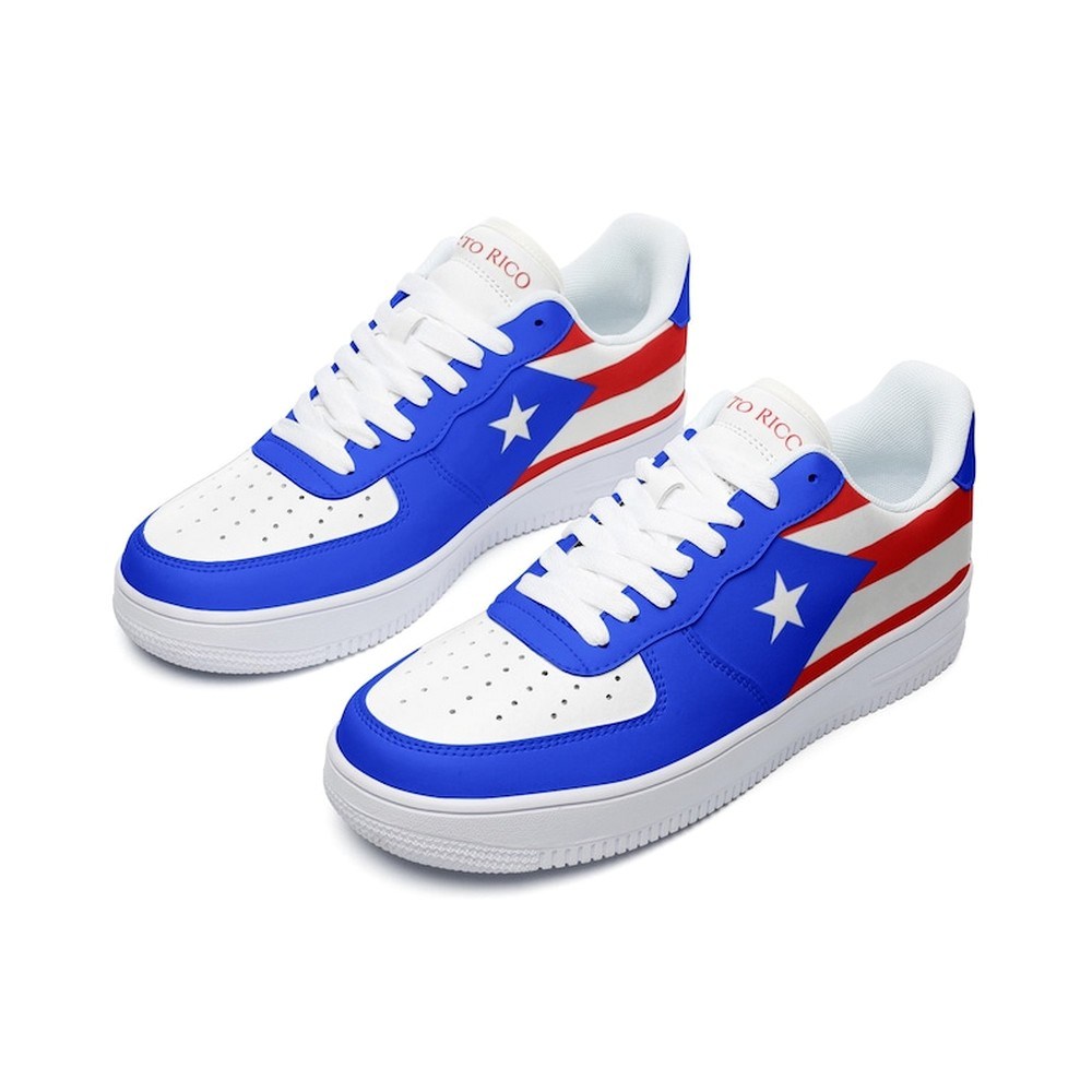 Puerto Rico Flag Air Force Shoes Custom Country