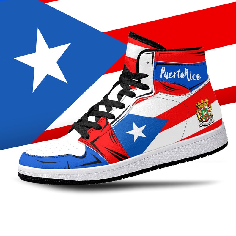 Puerto Rico Flag JD1 High Top Shoes 