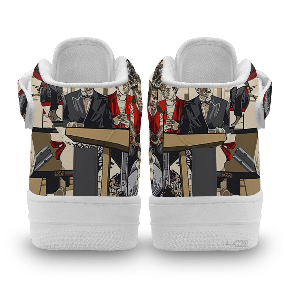 Pulp Fiction Air Mid Shoes Custom Sneakers-Gear Wanta