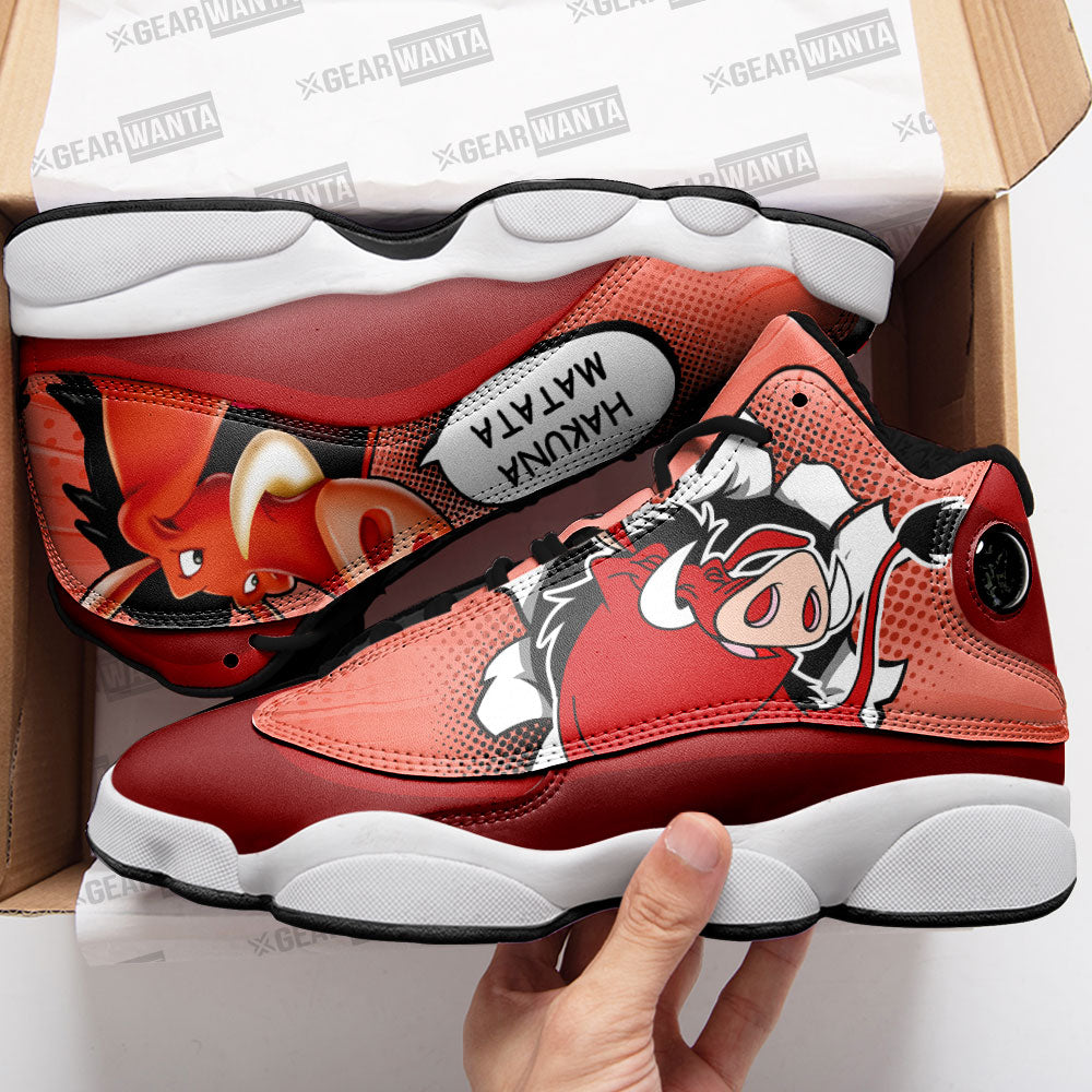 Pumbaa J13 Sneakers Custom Comic Style Shoes-Gear Wanta