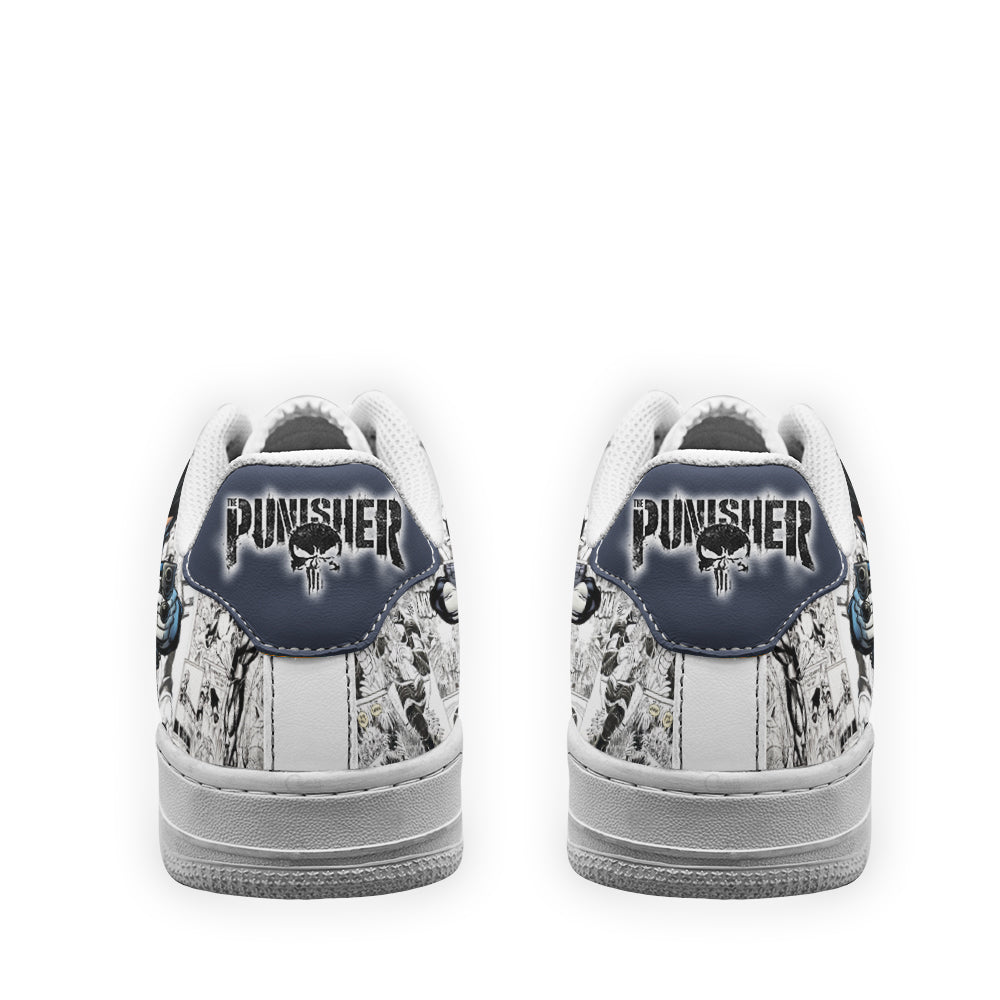 Punisher Air Sneakers Custom Superhero Comic Shoes-Gear Wanta