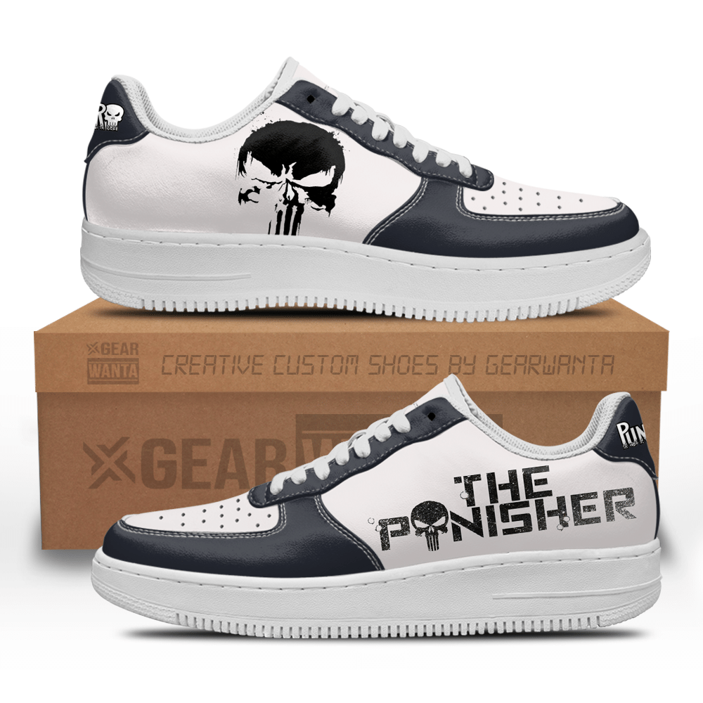 Punisher Super Hero Custom Air Sneakers QD22-Gear Wanta