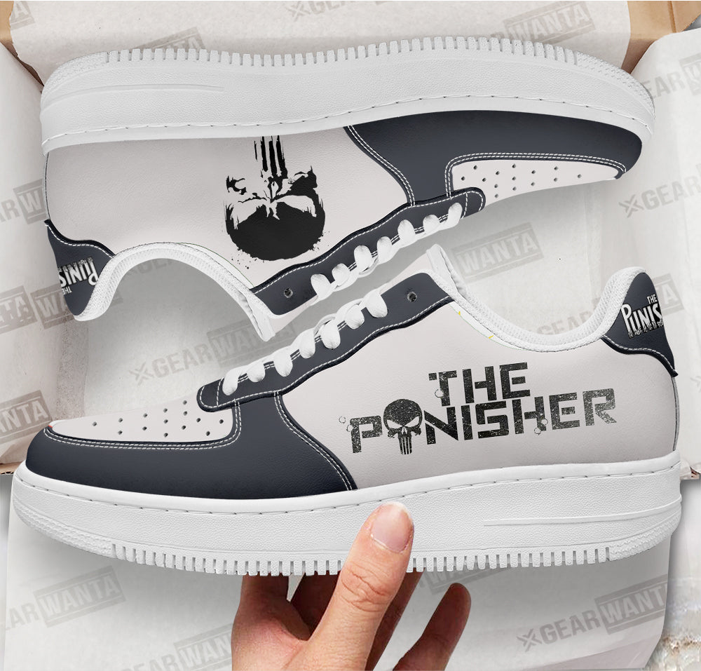 Punisher Super Hero Custom Air Sneakers QD22-Gear Wanta