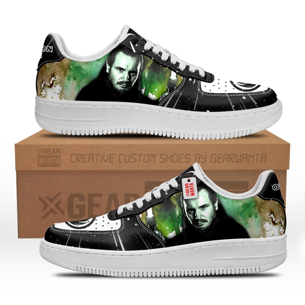 Qui-Gon Jinn Star Wars Custom Air Sneakers PT21-Gear Wanta