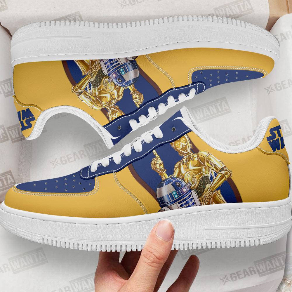 R2-D2 & C-3PO Star Wars Custom Air Sneakers LT11-Gear Wanta