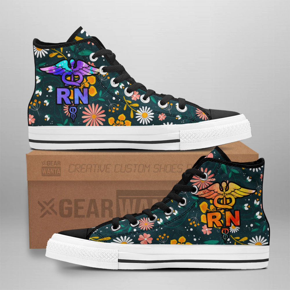 RN Nurse High Top Shoes Custom-Gear Wanta