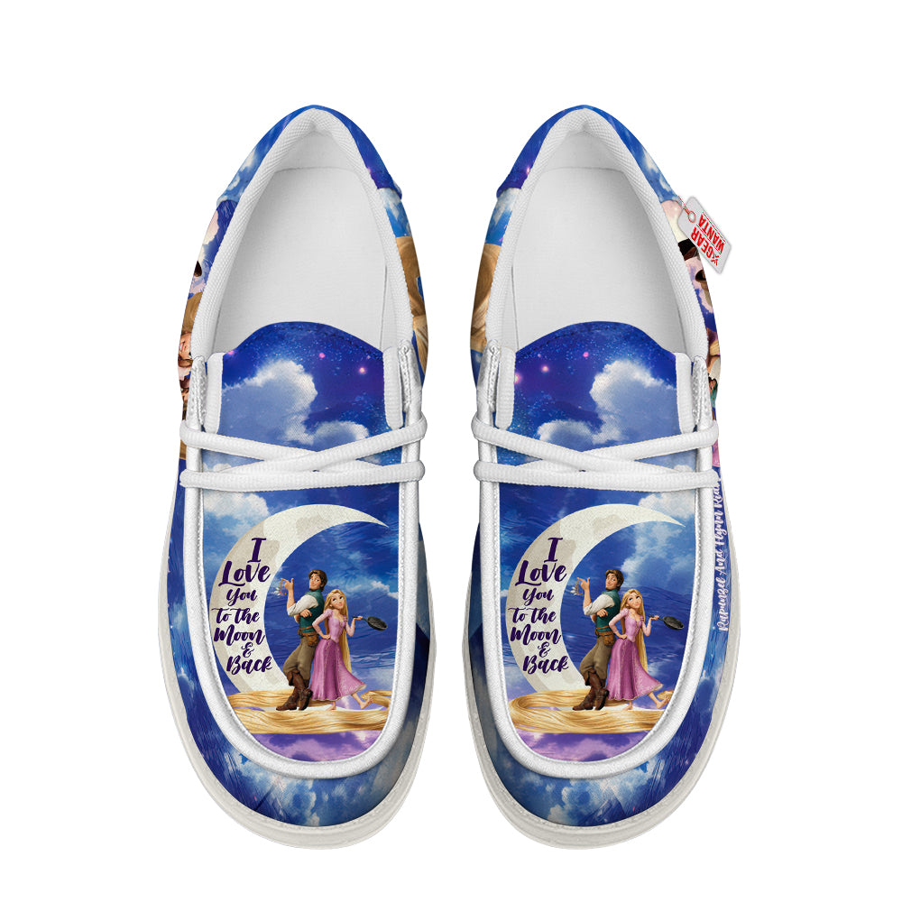 Rapunzel And Flynn Rider Canvas Loafer Shoes Vanlentine's Gifts Idea-gearwanta.com