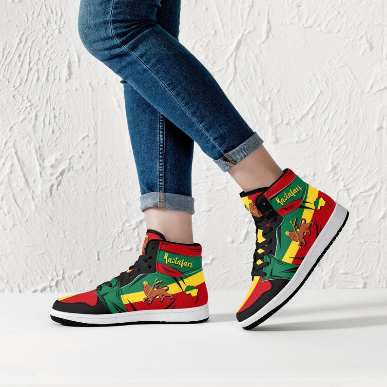 Rastafari Lion Of Judah JD1 High Top Shoes 