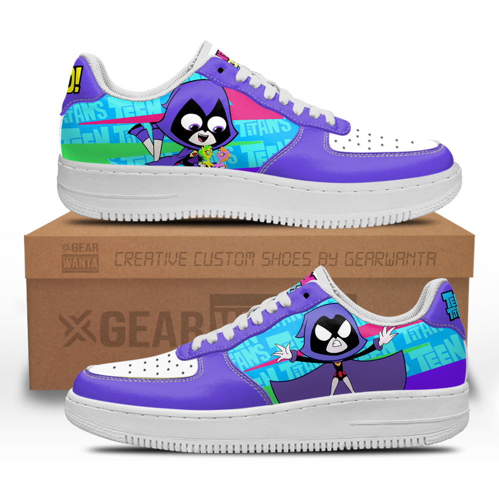 Raven Air Sneakers Custom Teen Titan Go Cartoon Shoes-Gear Wanta