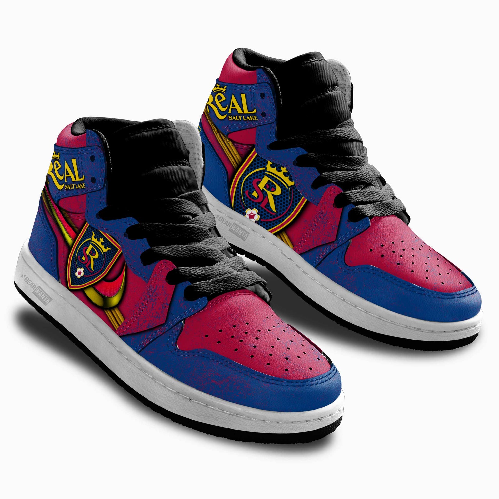 Real Salt Lake Kid J1 Sneakers Custom Shoes For Kids-Gear Wanta