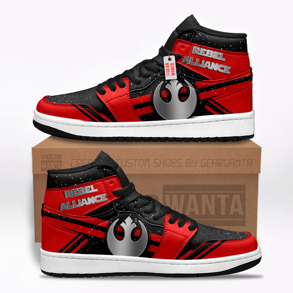 Rebel Alliance Star Wars Symbols J1 Shoes Custom For Fans TT20-Gear Wanta