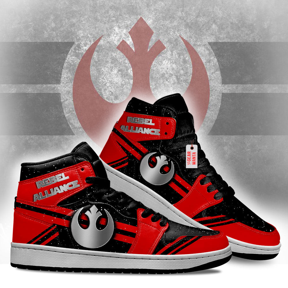 Rebel Alliance Star Wars Symbols J1 Shoes Custom For Fans TT20-Gear Wanta