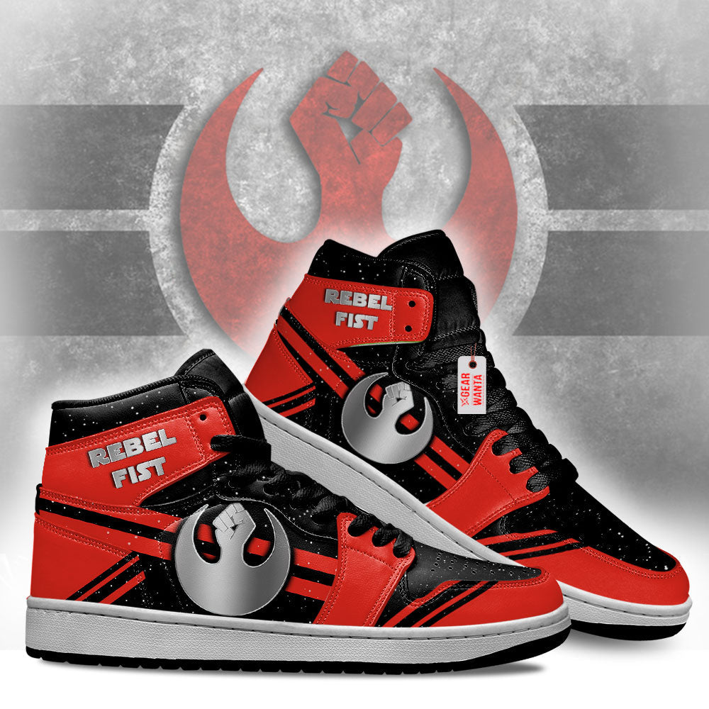 Rebel Fist Star Wars Symbol J1 Shoes Custom TT20-Gear Wanta
