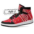 Red Bandana JD1 High Top Shoes 