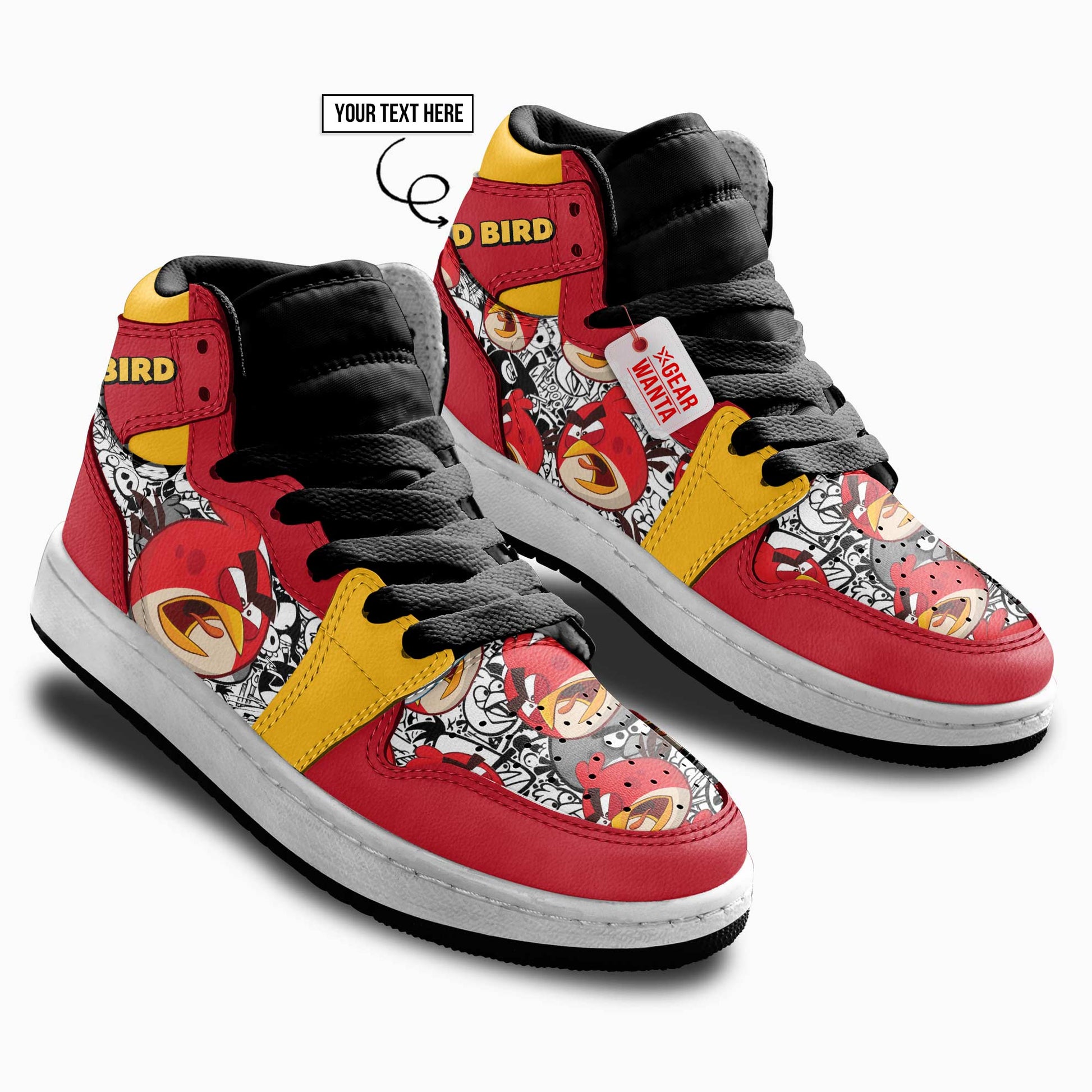 Red Bird Kid J1s Sneakers Cartoon Collection - Gearwanta.com