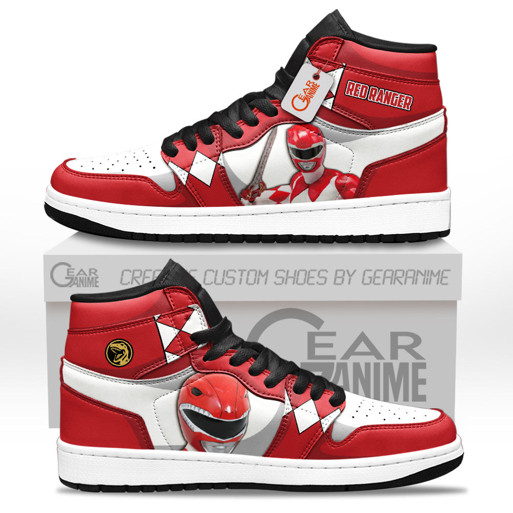 Red Ranger J1-Sneakers Custom Movies Shoes Gearwanta.com