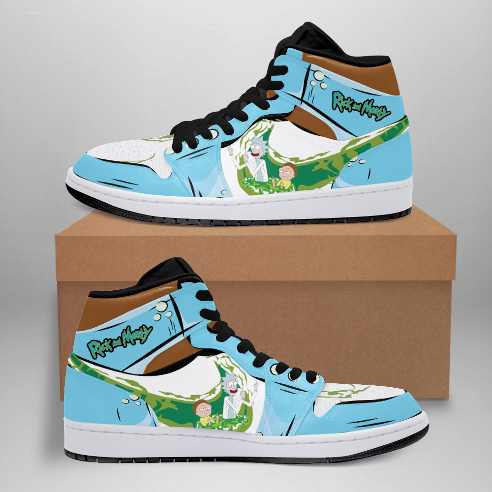 Rick And Morty AJ1s Sneakers Just Rick It Custom BRB02-Gear Wanta