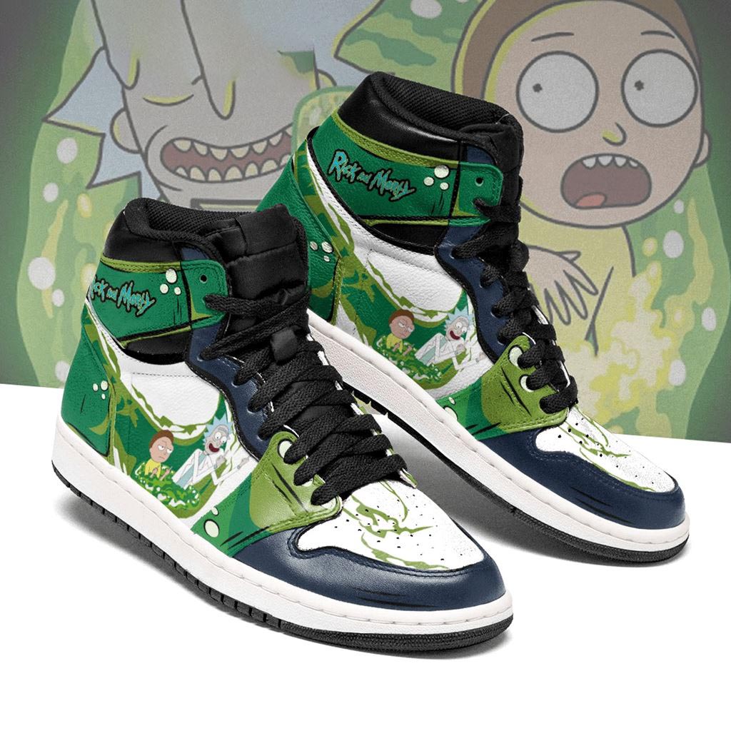 Rick And Morty AJ1s Sneakers Custom Funny Finger BRB02-Gear Wanta