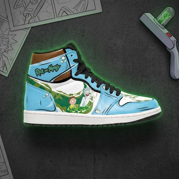 Rick And Morty J1 Sneakers Funny Finger