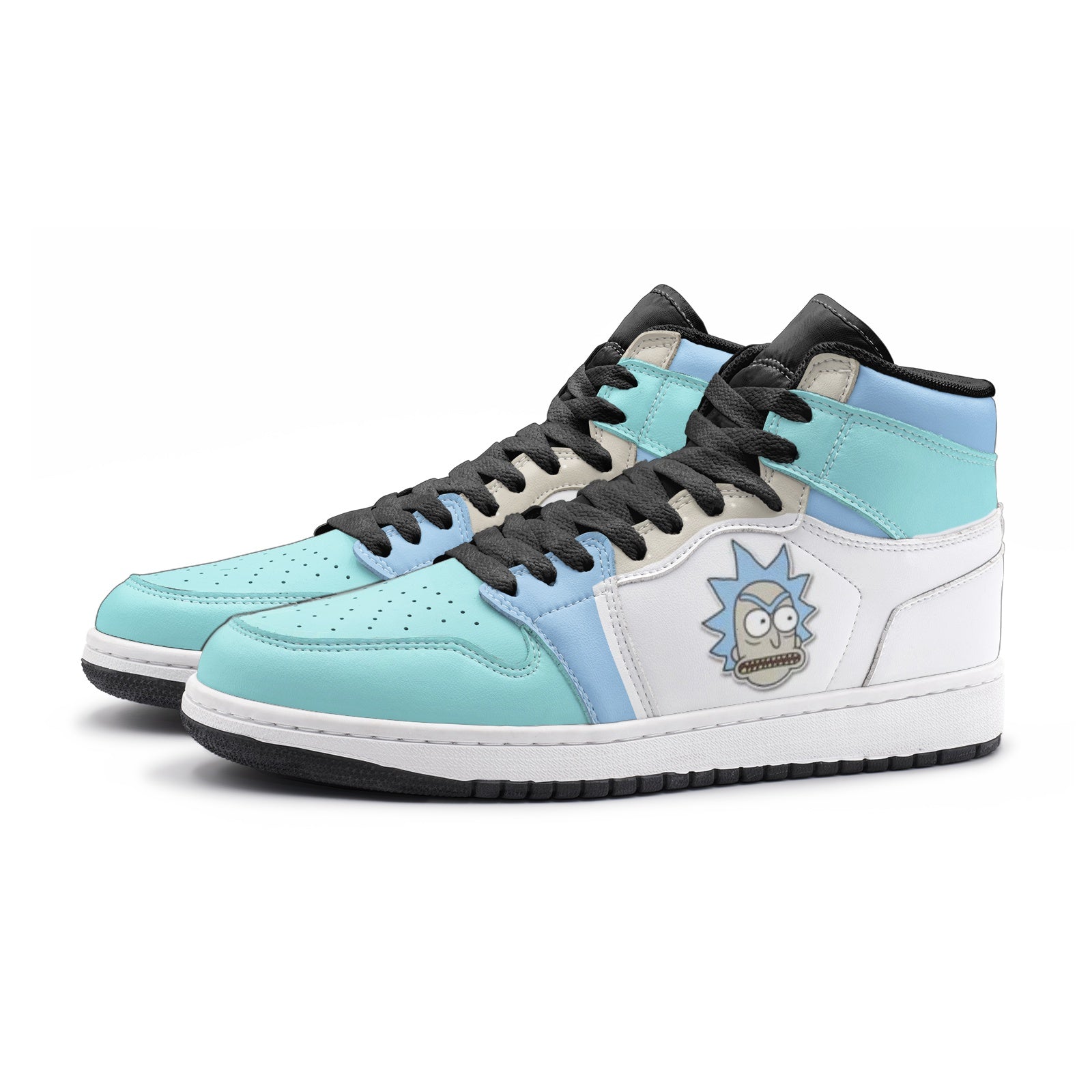 Rick Sanchez AJ1s Sneakers Angry Face Custom For Fans BRB02-Gear Wanta