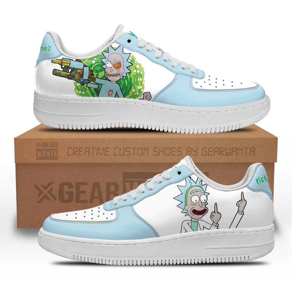 Rick Sanchez Rick and Morty Custom Air Sneakers QD13-Gear Wanta