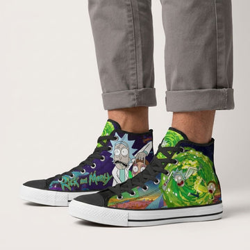 Rick and Morty High Top Shoes Custom For Fans