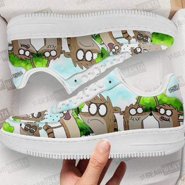 Rigby Air Sneakers Custom Regular Show Shoes-Gear Wanta