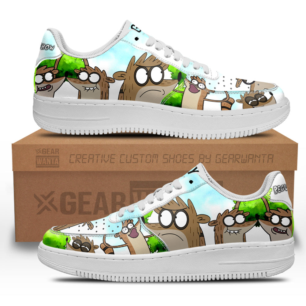 Rigby Air Sneakers Custom Regular Show Shoes-Gear Wanta