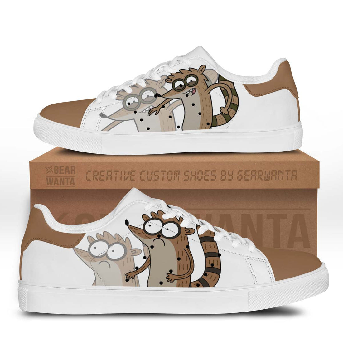 Rigby Stan Shoes Custom Regular Show Cartoon Shoes-Gear Wanta