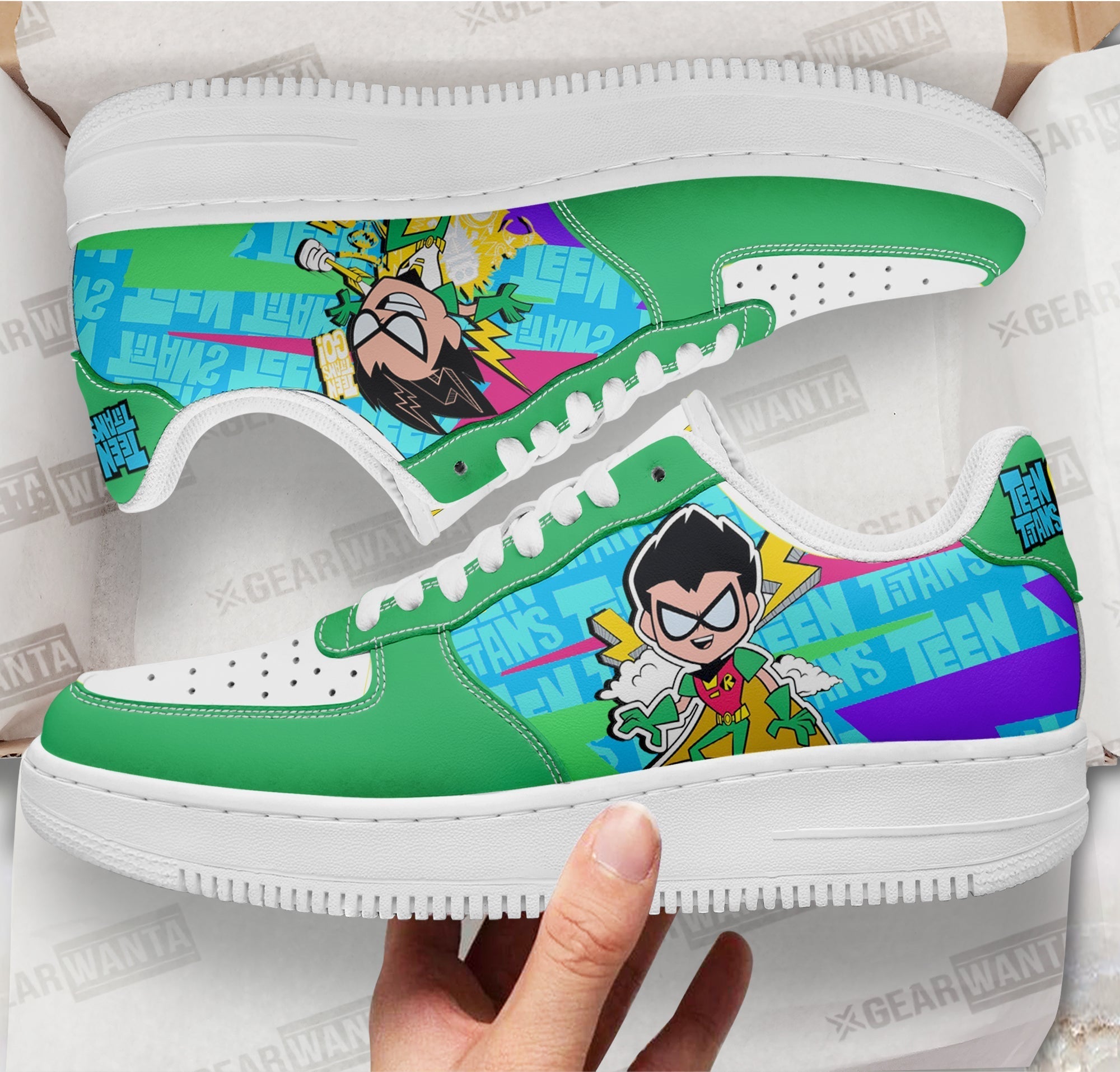 Robin Air Sneakers Custom Teen Titan Go Cartoon Shoes-Gear Wanta