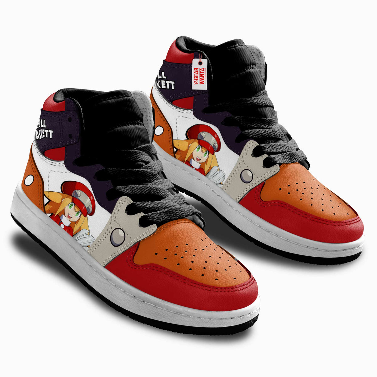 Roll Caskett Mega Man Kid Sneakers Custom For Kids-Gear Wanta