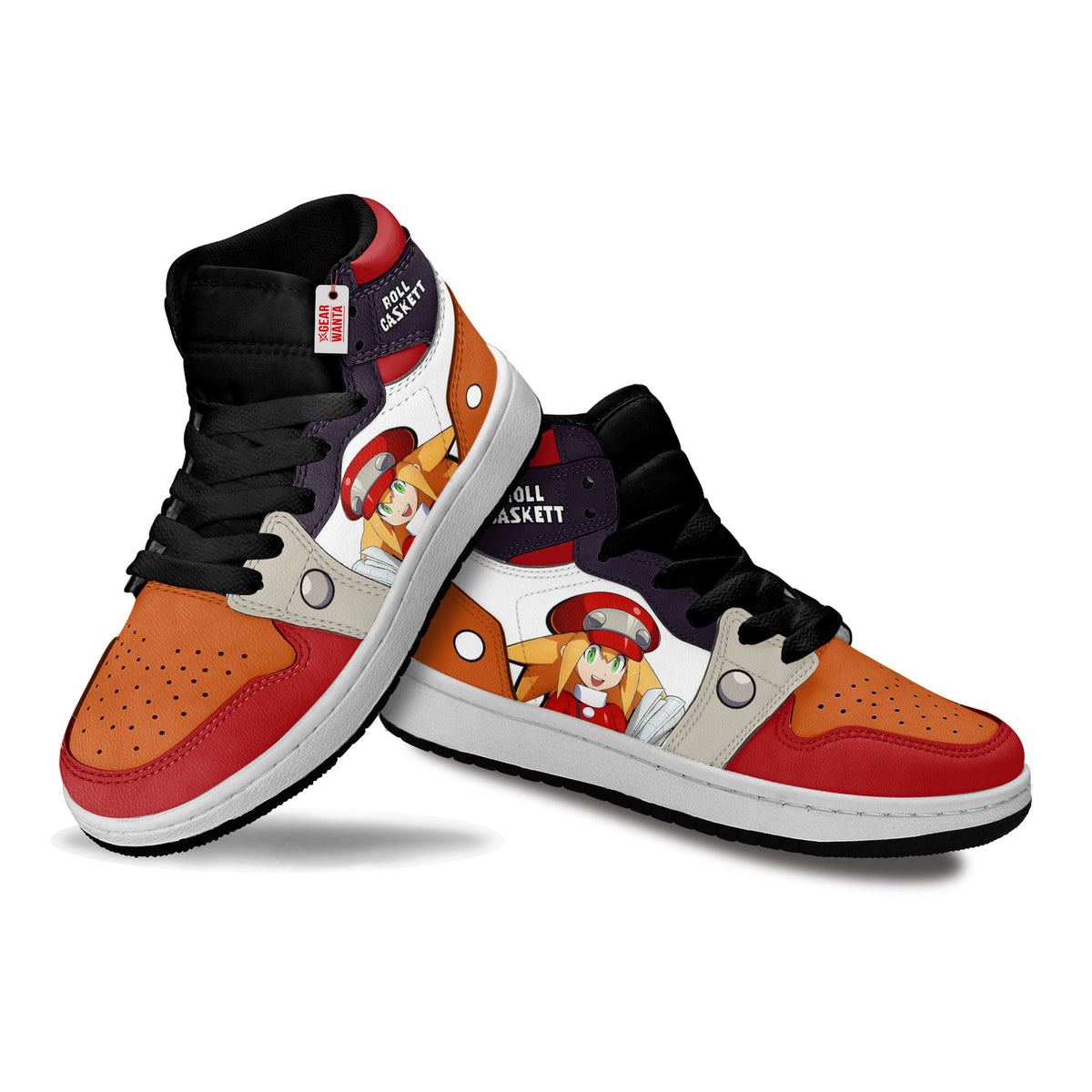 Roll Caskett Mega Man Kid Sneakers Custom For Kids-Gear Wanta