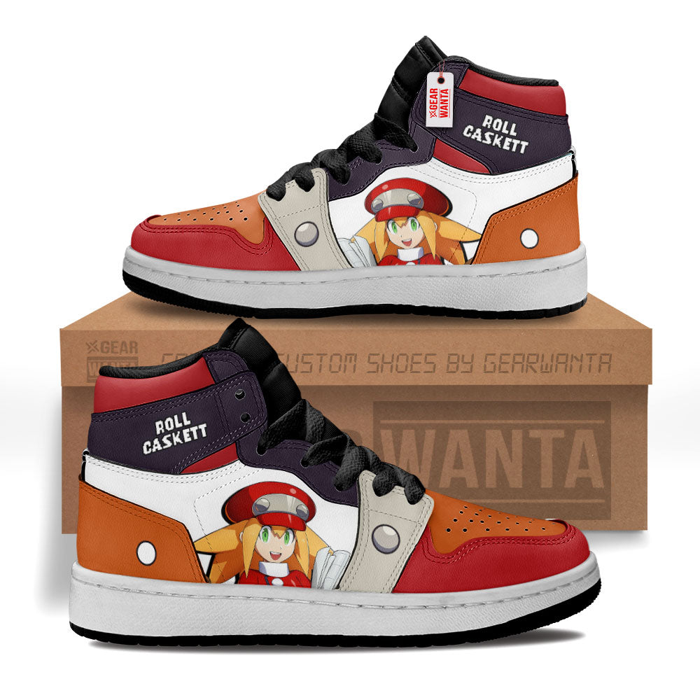Roll Caskett Mega Man Kid Sneakers Custom For Kids-Gear Wanta