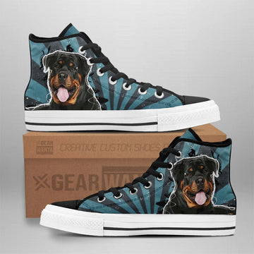 Rottweiler High Top Shoes Custom-Gear Wanta