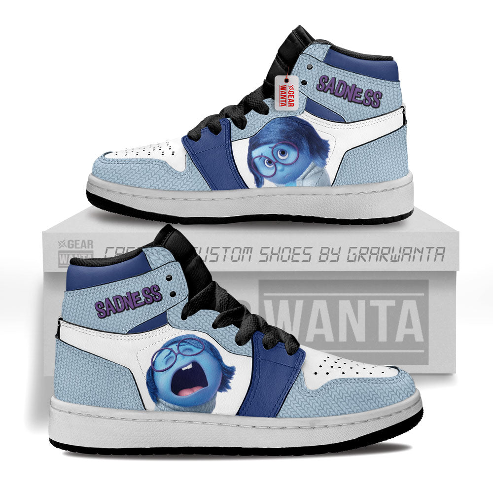 Sadness Kid J1s Sneakers Personalized Cartoon Collection - Gearwanta.com