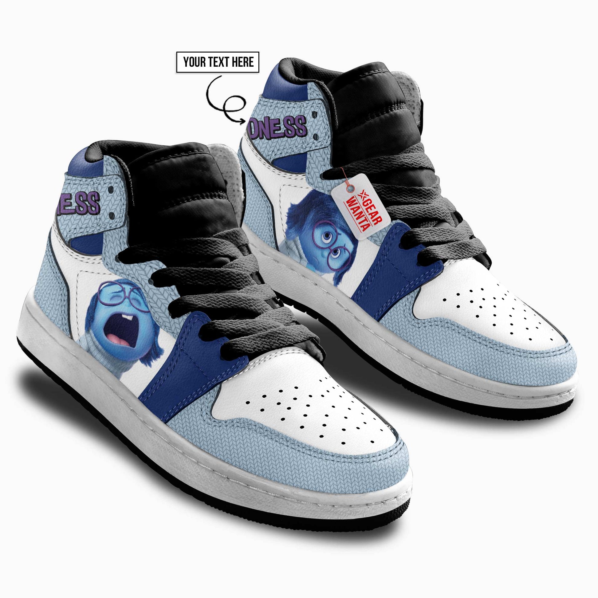 Sadness Kid J1s Sneakers Personalized Cartoon Collection - Gearwanta.com