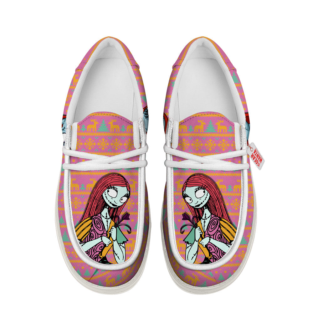 Sally Christmas Ugly Canvas Loafer Shoes-gearwanta.com