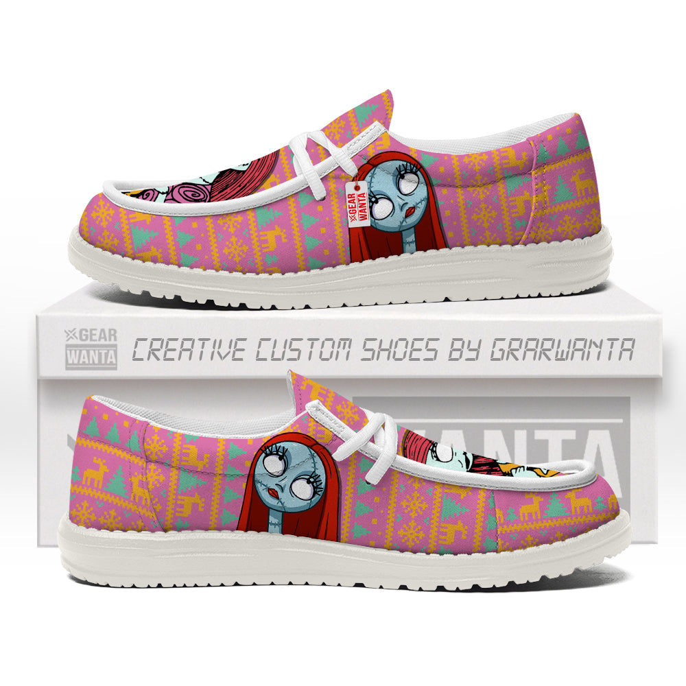 Sally Christmas Ugly Canvas Loafer Shoes-gearwanta.com