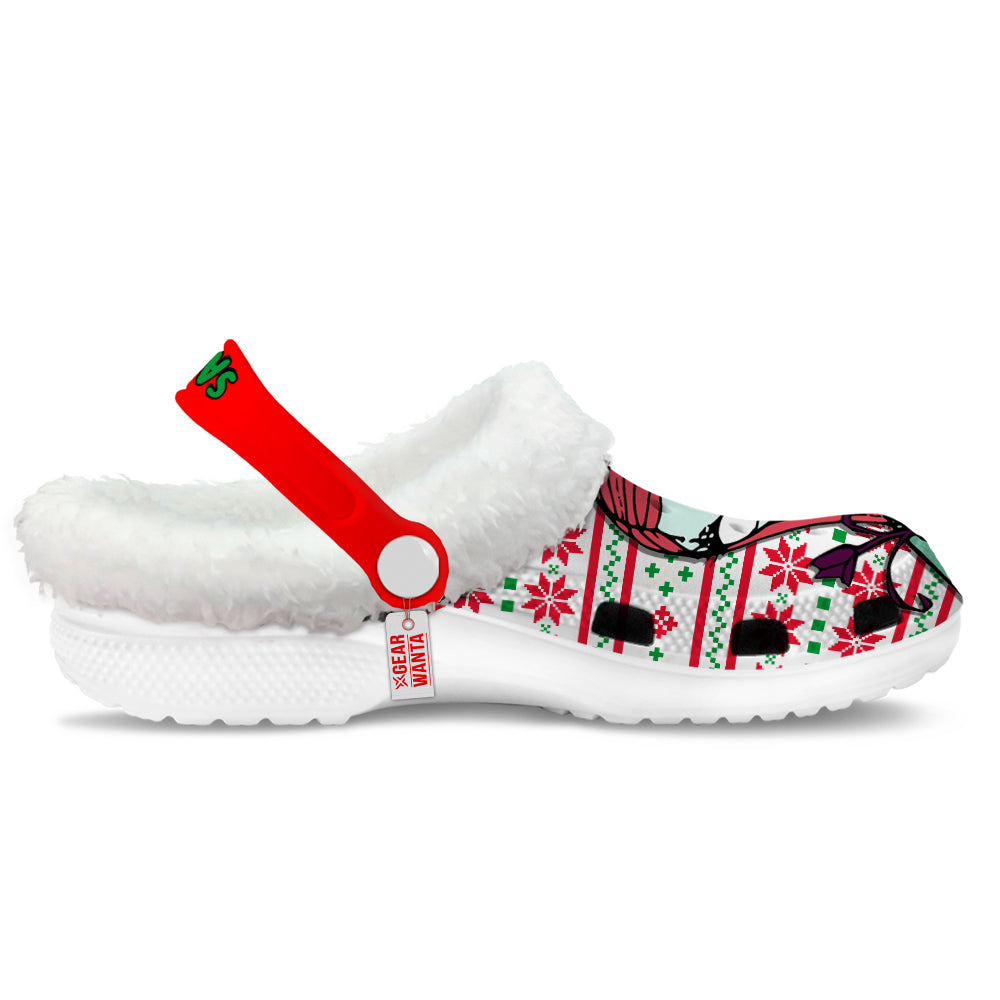 Sally Fleece Clogs Shoes Christmas Custom For FansGearwanta.com- 1- Gearwanta.com