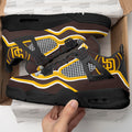 San Diego Padres Aj4 Sneakers Custom Shoes-Gear Wanta
