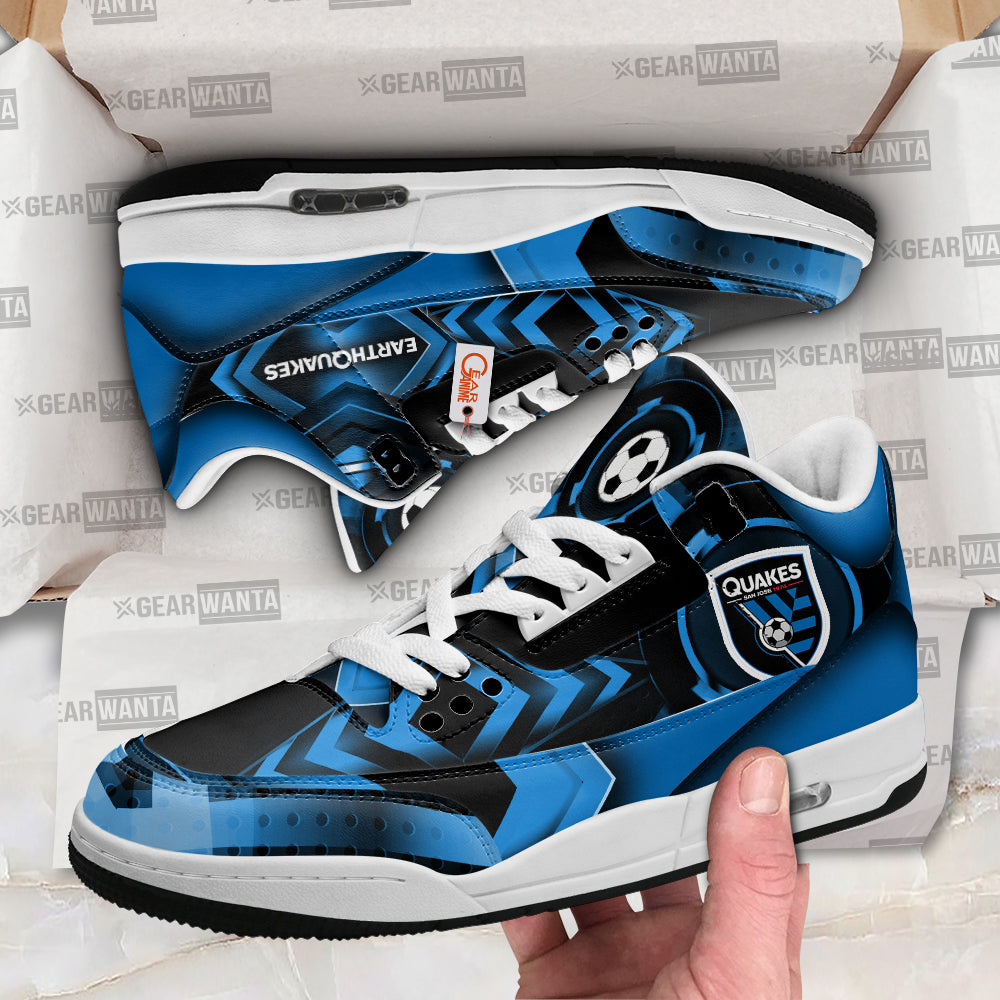 San Jose Earthquakes J3 Sneakers Custom Shoes-Gear Wanta