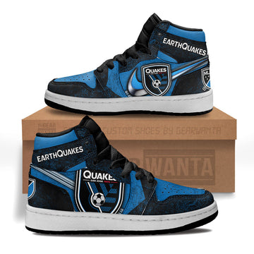 San Jose Earthquakes Kid Sneakers Custom-Gear Wanta