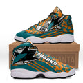 San Jose Sharks J13 Sneakers Custom Shoes-Gear Wanta