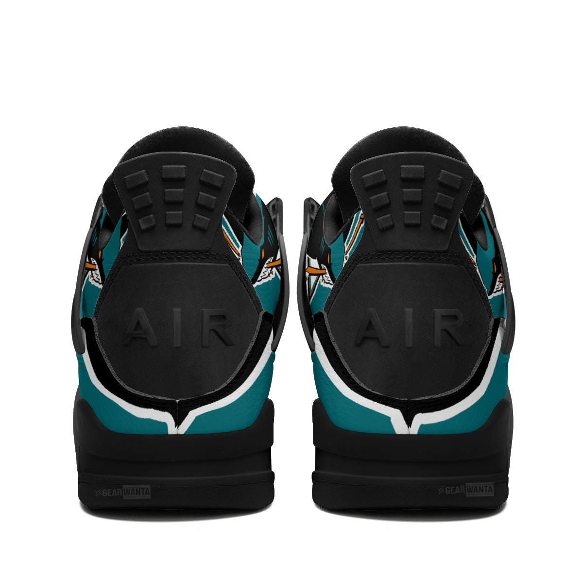 San Jose Sharks Aj4 Sneakers Custom Shoes-Gear Wanta